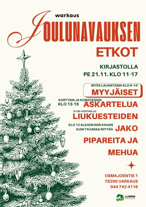 Joulun etkot kirjastolla