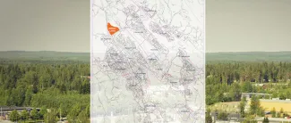 Huruslahti kartalla.