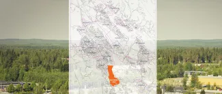 Kuvansinjoki kartalla.