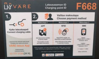 Sähköautojen latausohjeet.