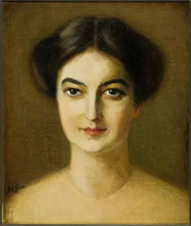 Hanna Suomalaisen maalaus Rakel Kansanen