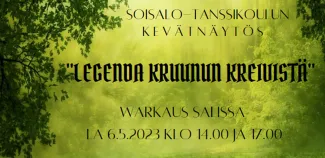 Soisalo-tanssikoulun kevätnäytös mainoskuva.