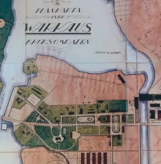 Osio wanhan warkauden kartasta.