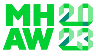 Mental Health Art Week logo.