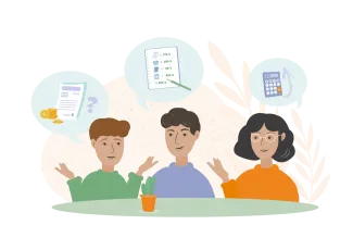 talousneuvola kuvituskuva.