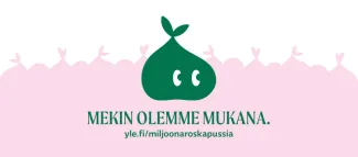 Miljoona roskapussia -kampanjan kuvituskuva.