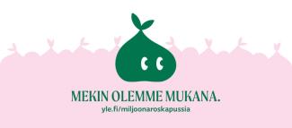 Miljoona roskapussia -kampanjan kuvituskuva.