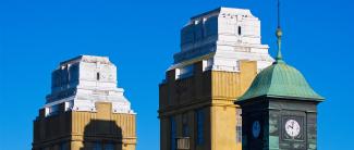 Varkauden tehtaiden massatornit.