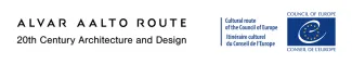 kuvassa on alvar aalto route 20th century architecture and desing cultural route of the council of europe virallinen logo-
