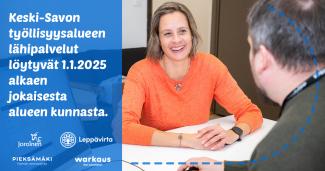 Asiakaspalvelu tilanne toimistossa.