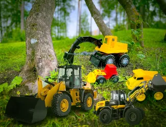 Isot koneet kuvituskuva.