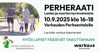 Perheraati-tilaisuuden kuvituskuva.