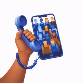 Kuvituskuva aiheesta neuvonta ja tuki muutostilanteissa