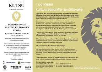 kuvassa on kutsu pohjois-savon kulttuurileijonien luolaan kuvan teksti on julkaisussa.