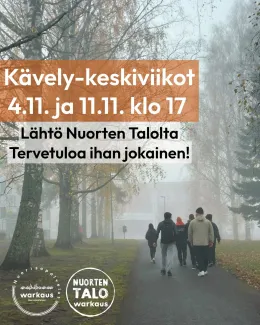 kävelytiellä kävelemässä ihmisiä 